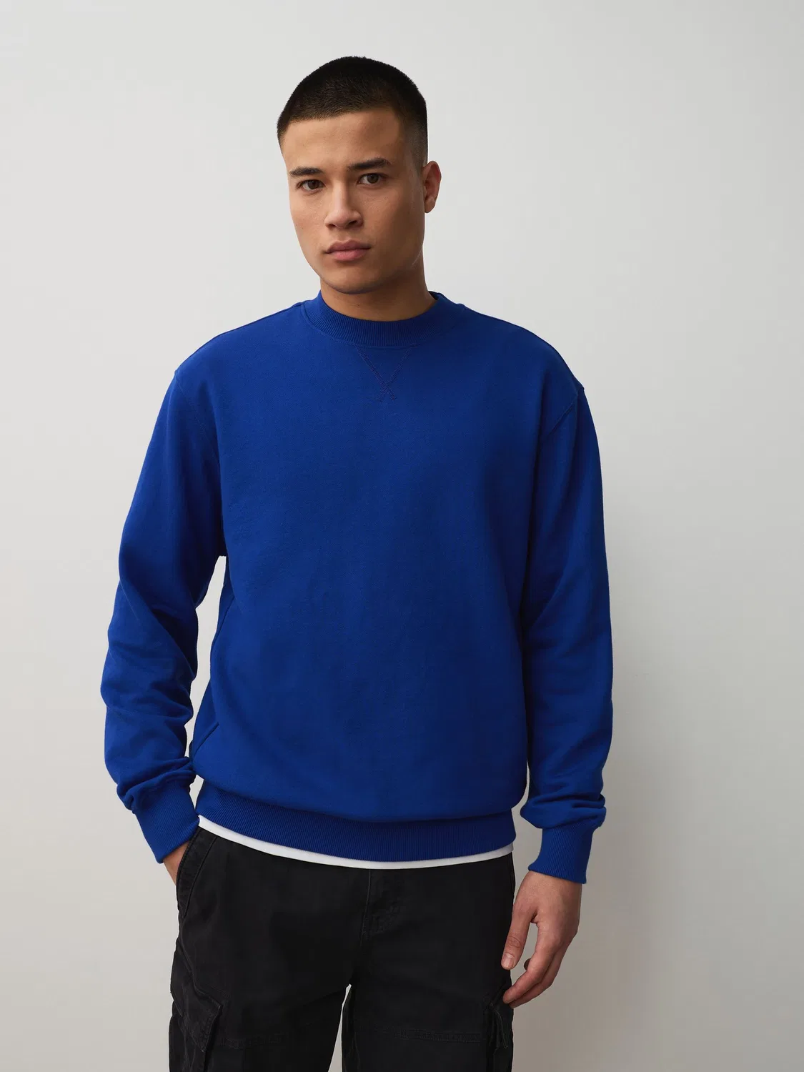 Свитшот хлопковый легкий, Royal Blue Next