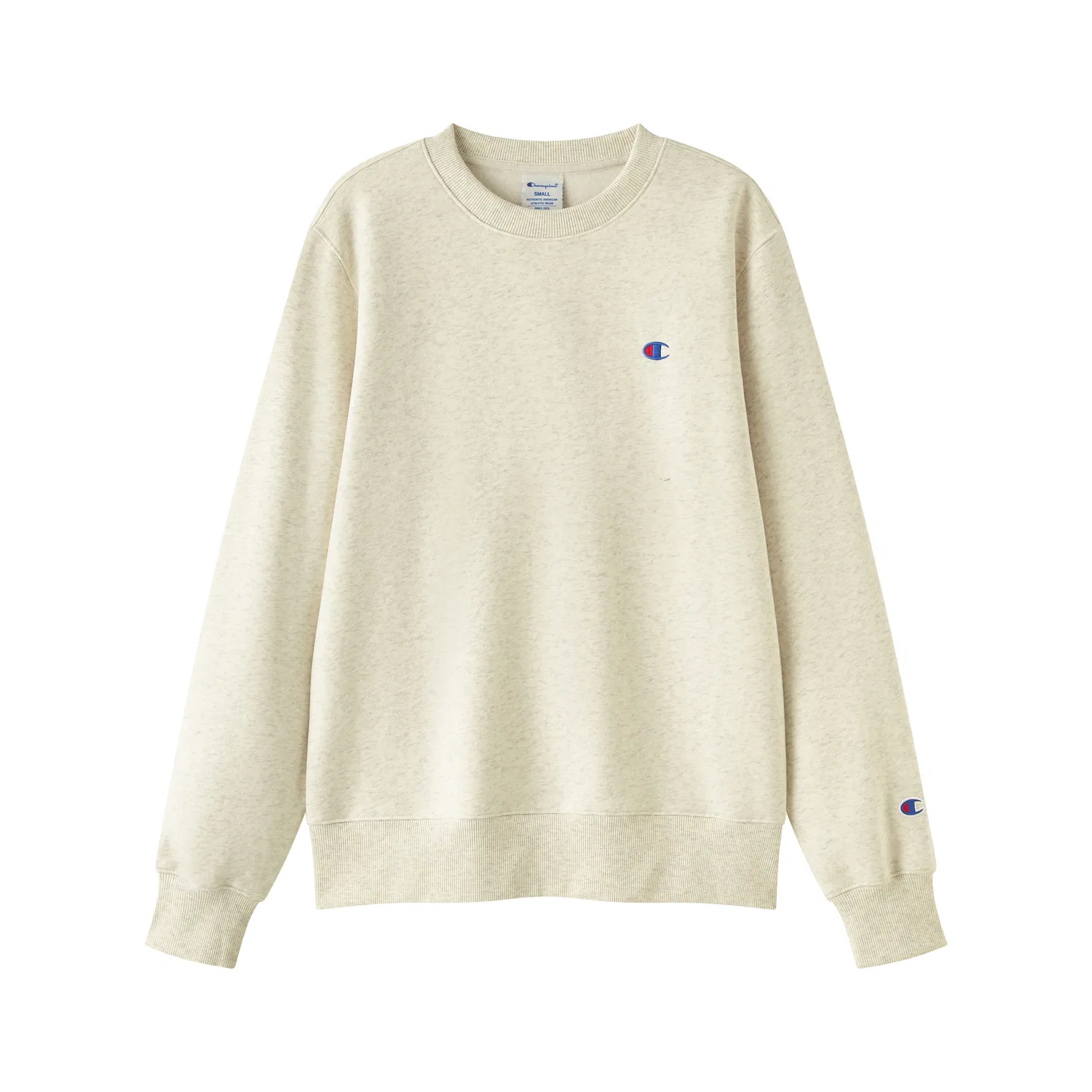 Свитшот детский унисекс с круглым вырезом Champion, Oat Beige-26