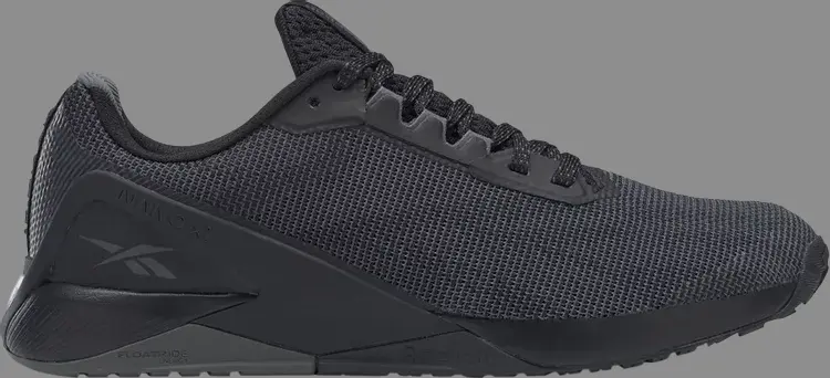 

Кроссовки nano x1 grit 'black' Reebok, черный, Черный;серый, Кроссовки nano x1 grit 'black' Reebok, черный