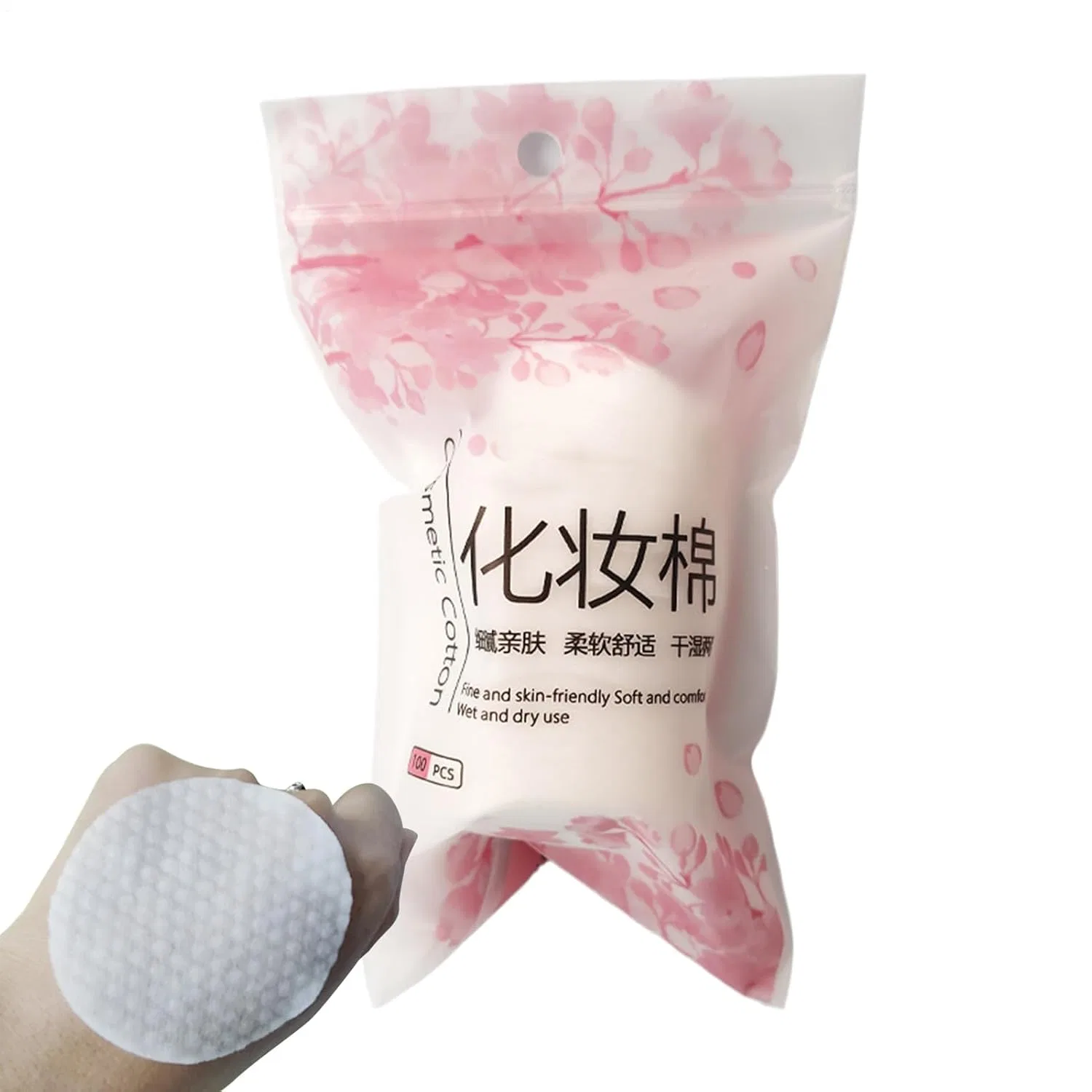 Спонжи для снятия макияжа многоразовые, 100 шт, 6 см, Multicoloured Generic