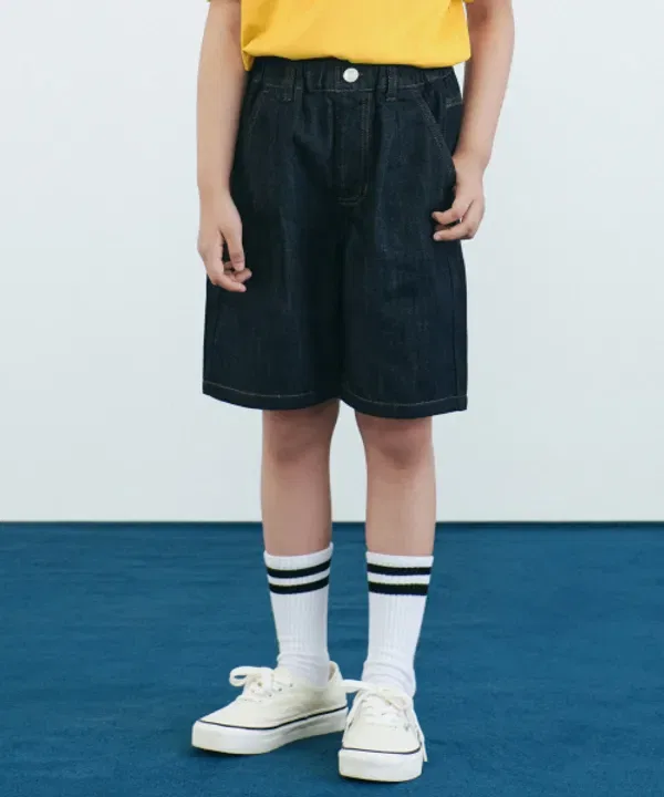 Джинсовые шорты свободного кроя, Musinsa Standard Kids, Deep Indigo