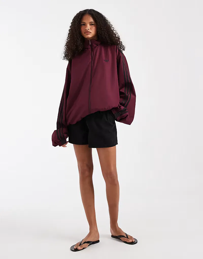 Спортивная куртка Adidas Originals Firebird из тканого материала, бордовый — фото 3