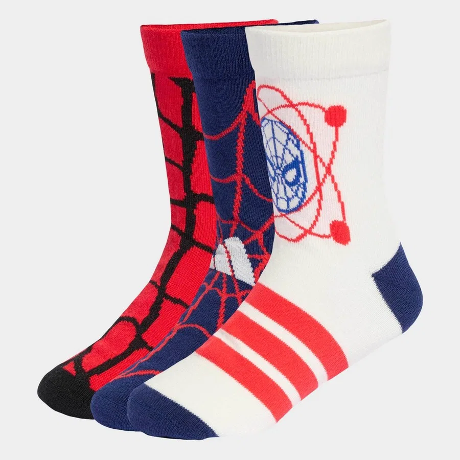 Детский набор носков с принтом Marvel Spider-Man adidas, Разноцветный