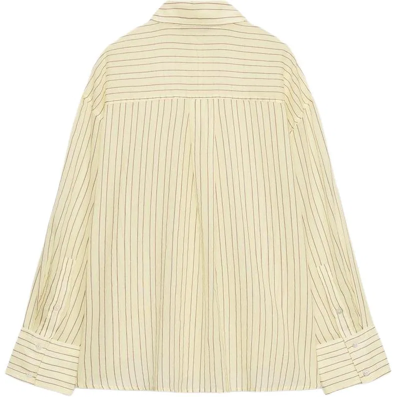 Женская рубашка с лацканами Yellow ZARA, Желтый — фото 3