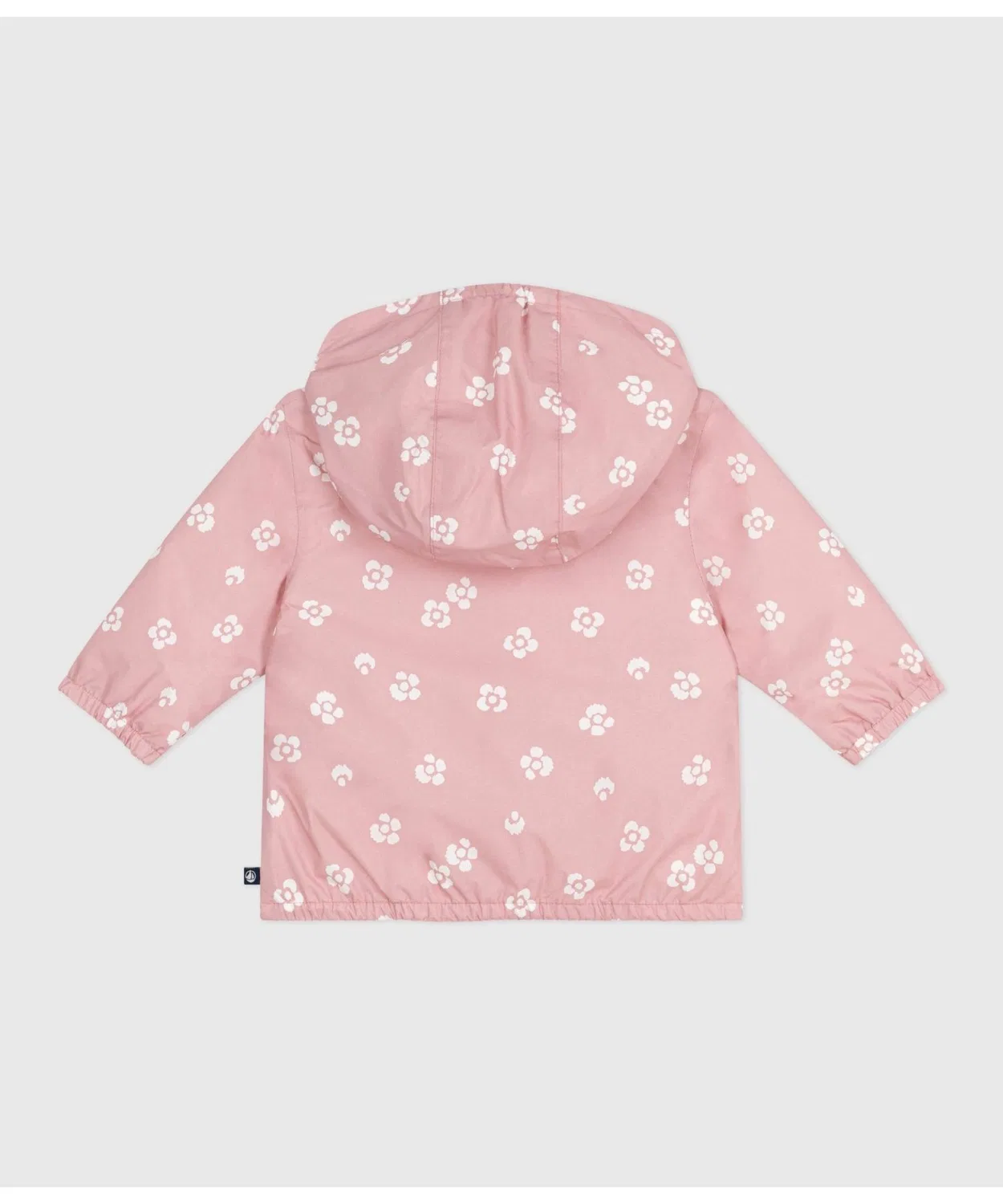 Детский ветрозащитный жакет с цветочным принтом PETIT BATEAU, White Pink — фото 3