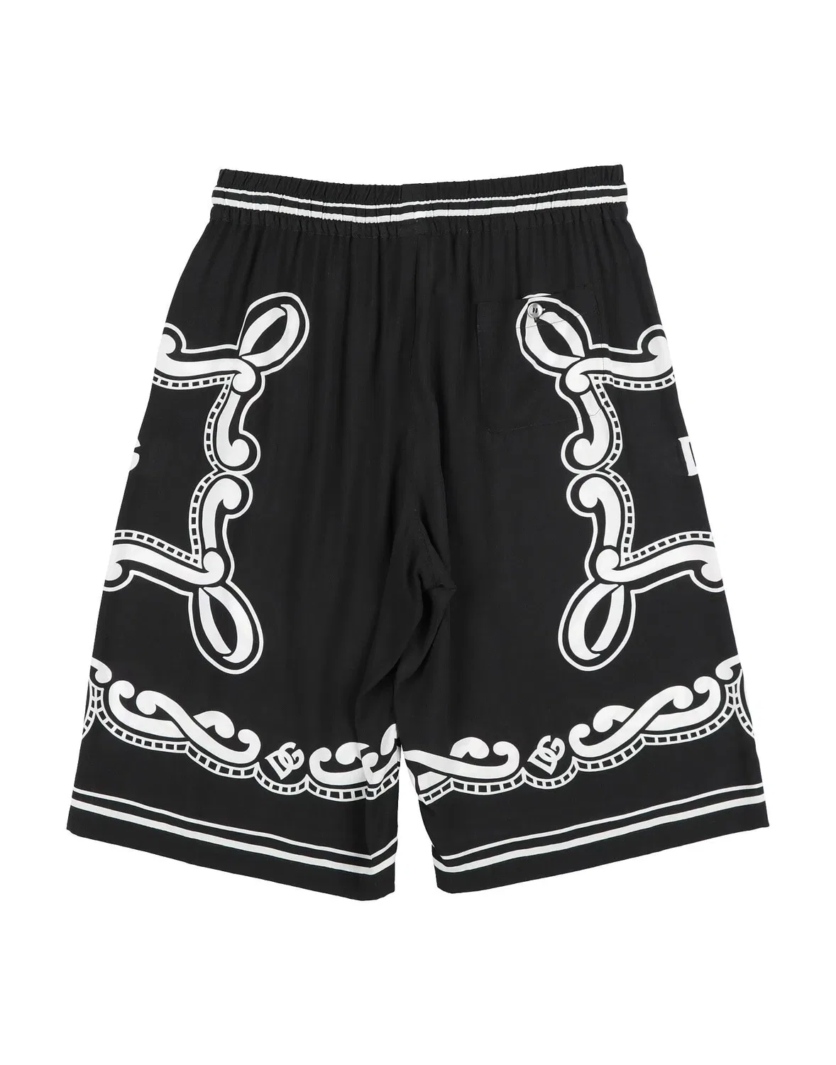 Подростковые шорты с принтом Dolce&Gabbana, черный — фото 2