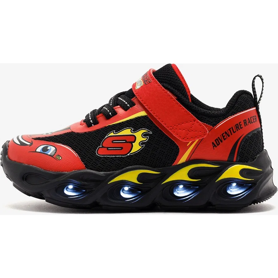 Кроссовки с подсветкой Thermo-Flash - Wheel Buddies Skechers, Красно-черный — фото 2