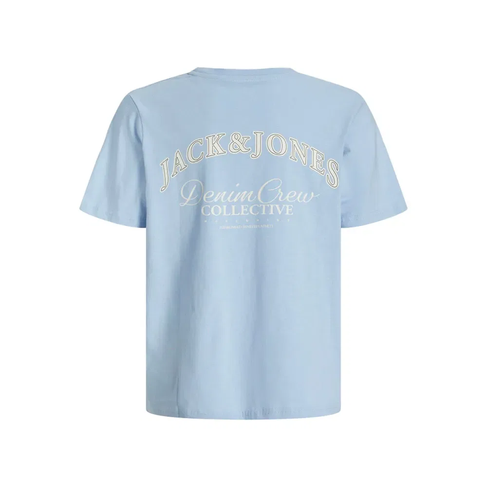 Детская футболка с принтом на спине Brandes Backp Relaxed SN Jack & jones, Blue — фото 2