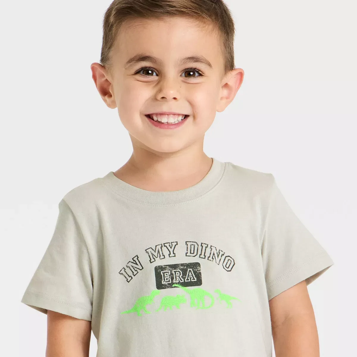 Детское футболка с коротким рукавом Classic T-Shirt INFANT/TODDLER BOY, Gray — фото 2