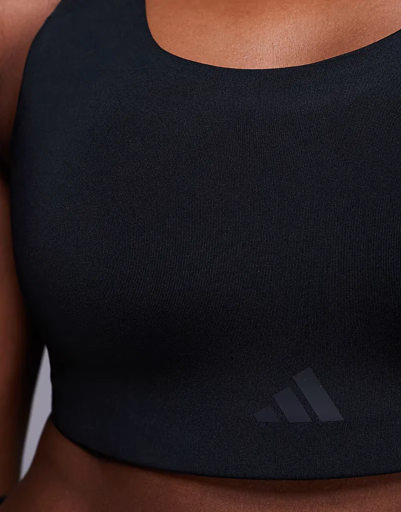 Спортивный бюстгальтер Adidas Training Power Essentials, черный — фото 2