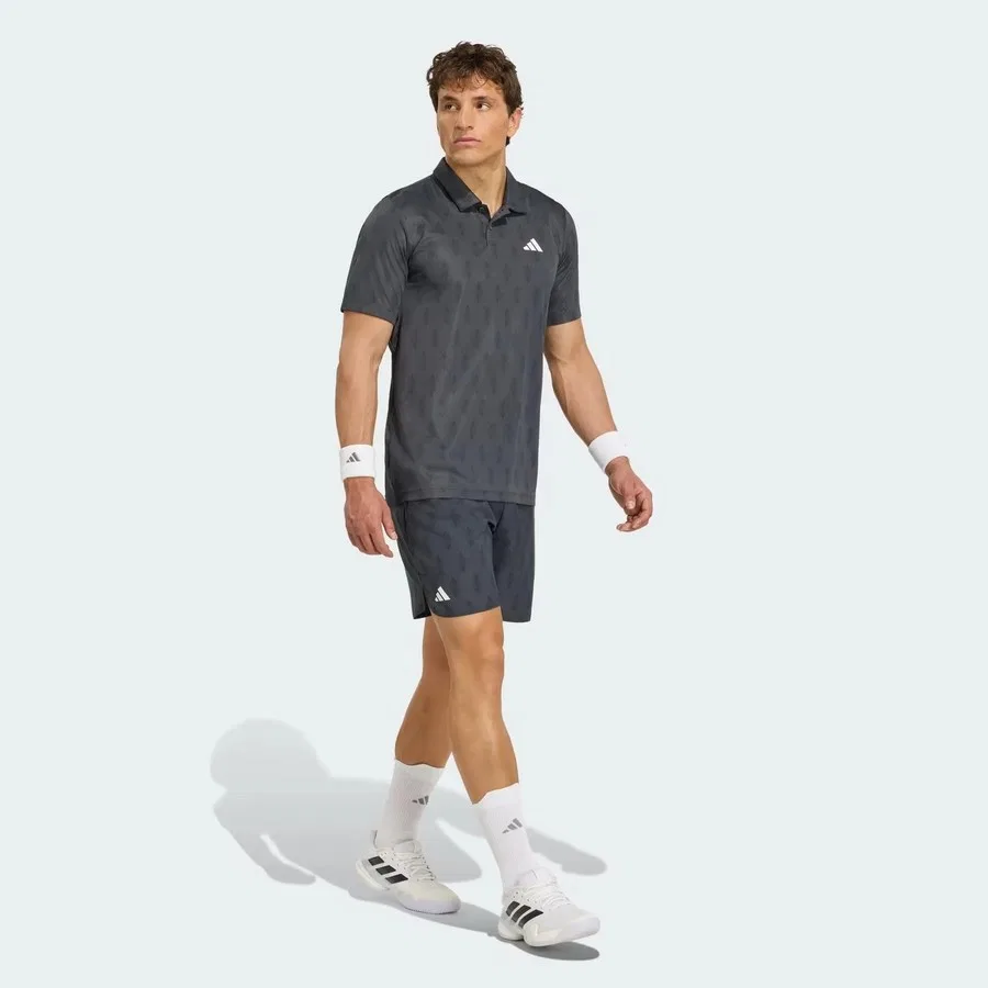 Поло с коротким рукавом и технологией Climacool adidas Club Climacool Polo, Серый — фото 3
