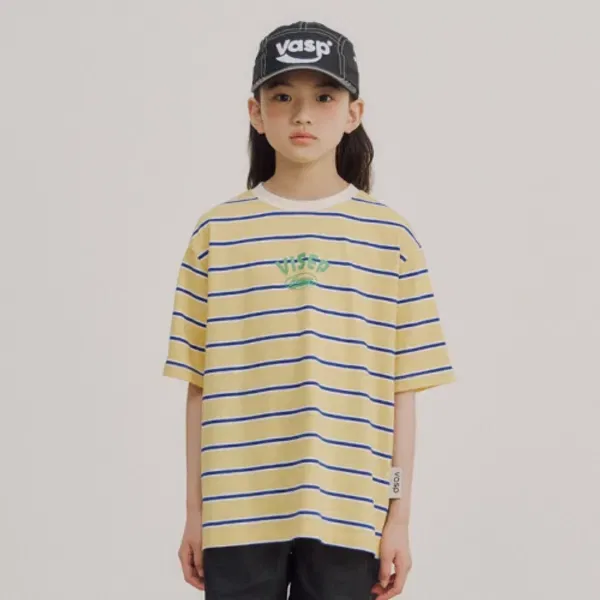 Футболка с коротким рукавом Coastal Stripe, Viaseptember, желтый