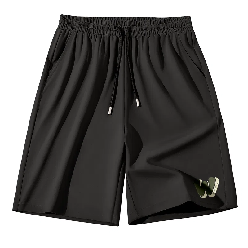 Детские шорты с принтом MINISO, [Sports Quick-Dry]Black (Ma Green Letter on Front Left Bottom)