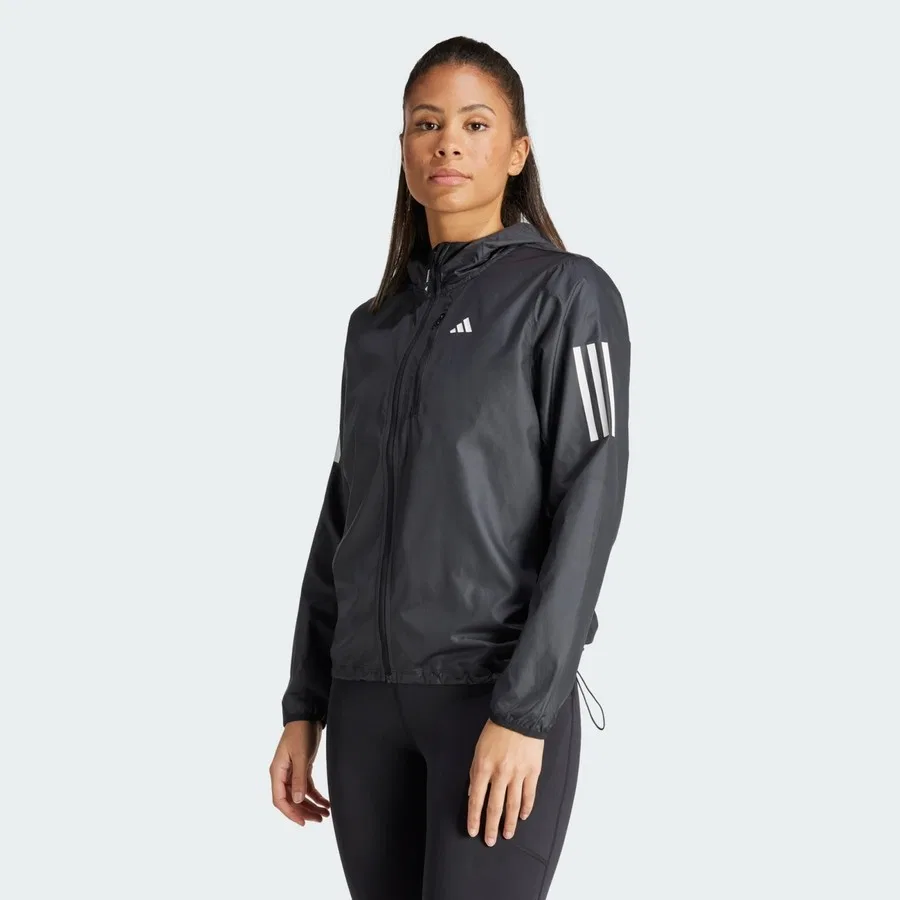 Женская ветрозащитная куртка Own The Run Jacket adidas, Черный