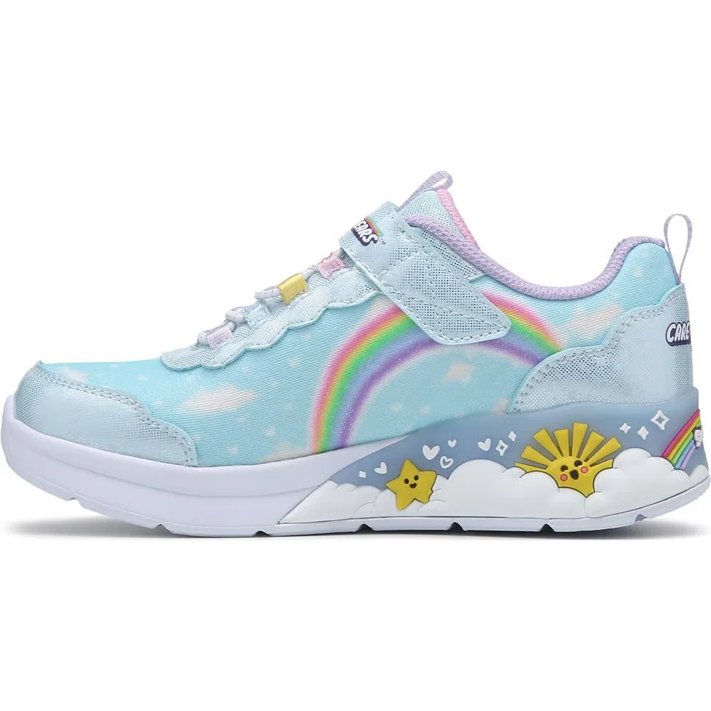 Детские светящиеся кроссовки Care Bear Skechers, Blue Multi Care Bear — фото 3