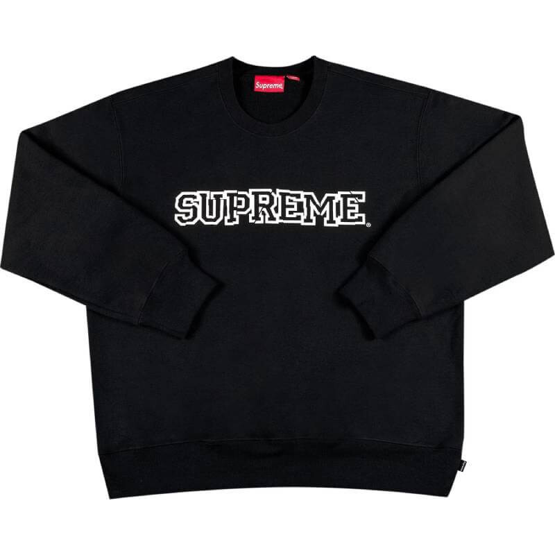 

Свитшот Supreme Shattered Logo Crewneck, черный