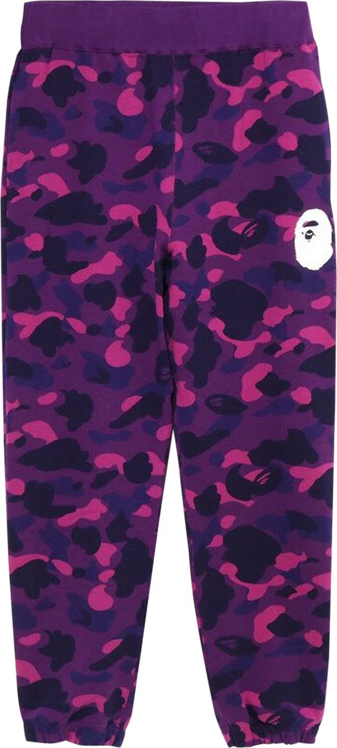 

Брюки BAPE Color Camo Wide Fit Sweat Pants Purple, фиолетовый