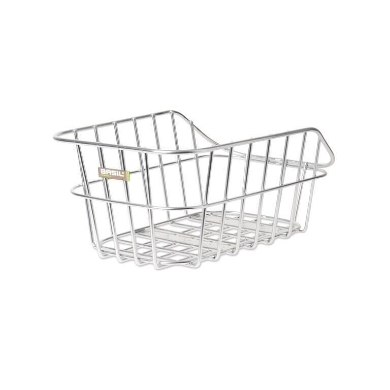

Корзина на Заднее Колесо Basil Cento Aluminium, серебристый/белый/белый