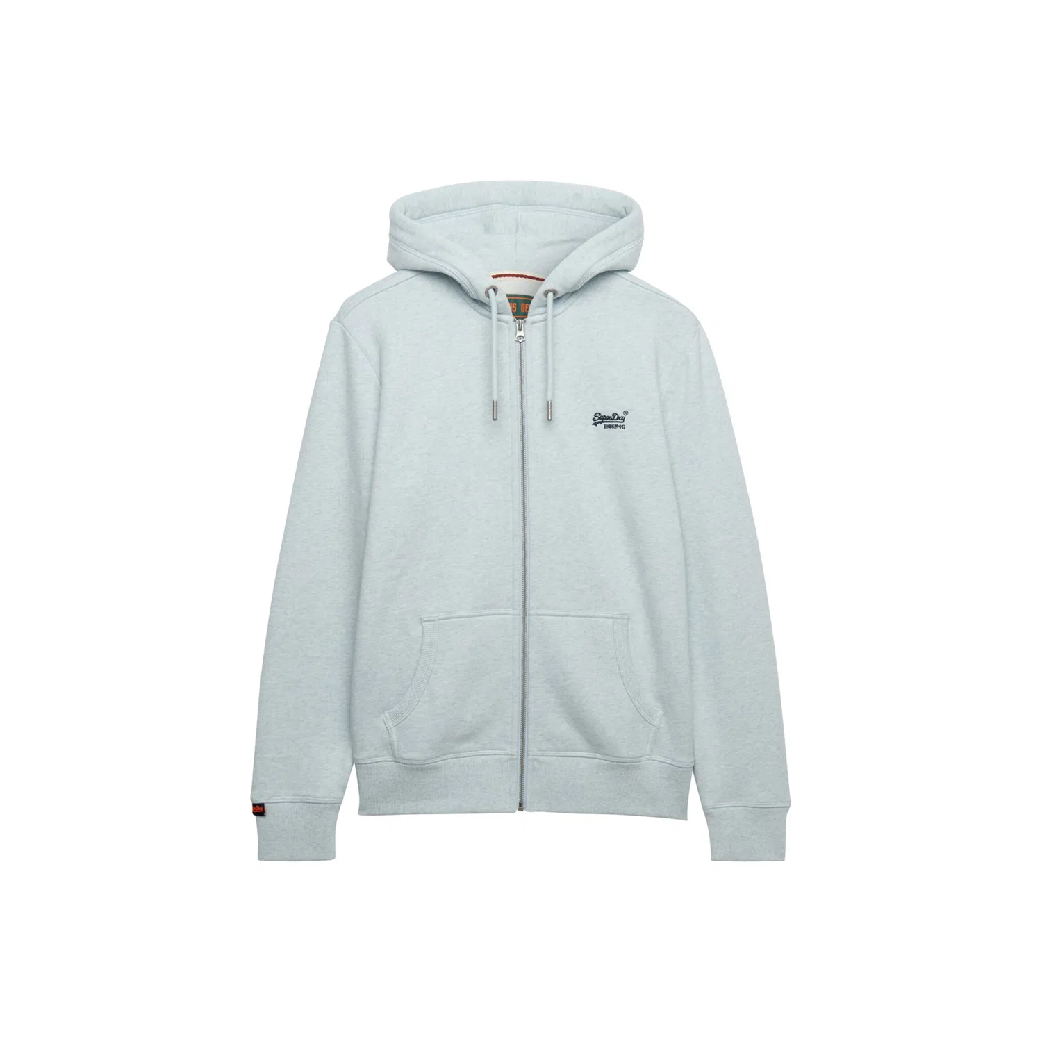 Мужской свитшот с капюшоном на молнии Superdry, Icy Blue Marl — фото 4