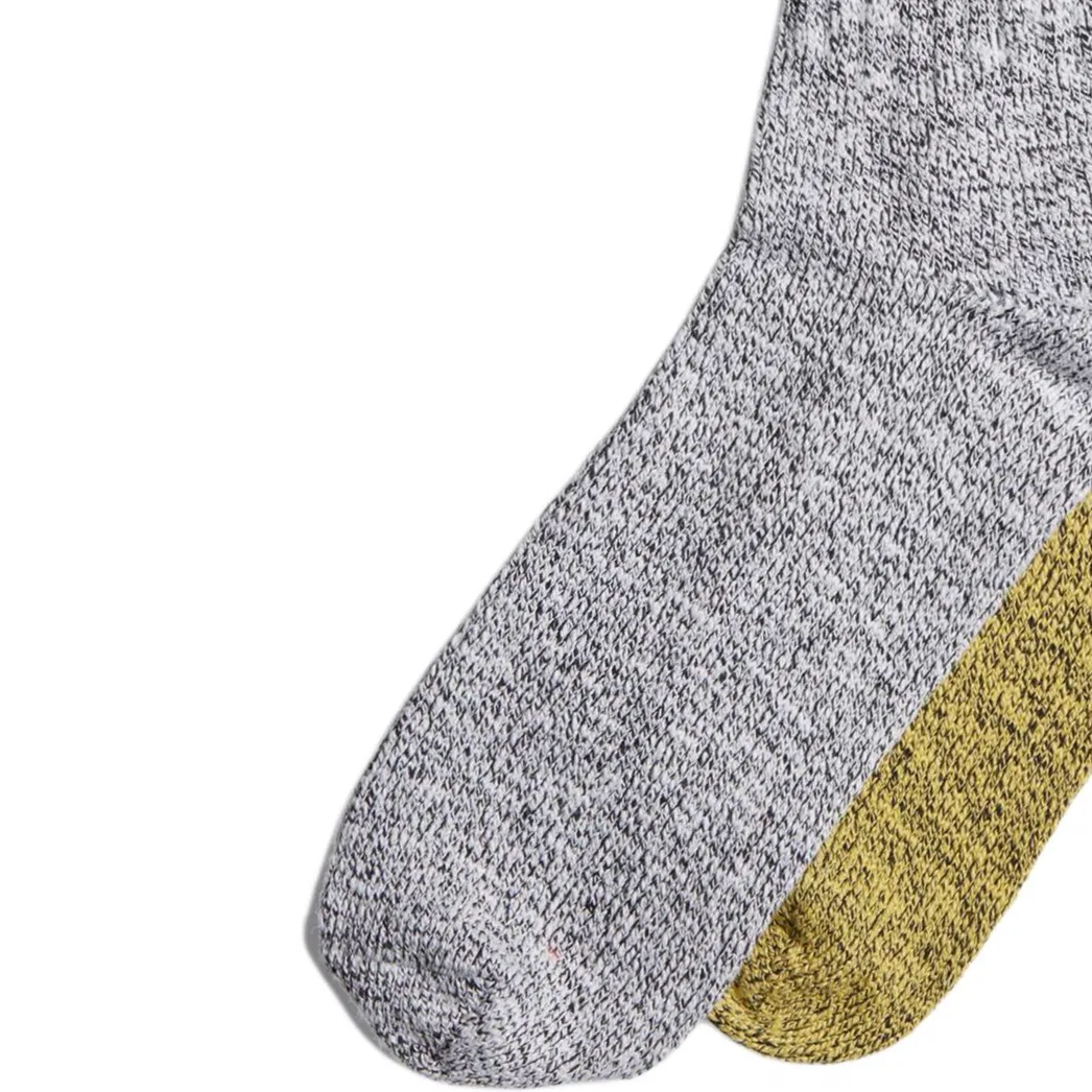 Носки Adidas Originals 2 пары, Yellow/Gray — фото 2