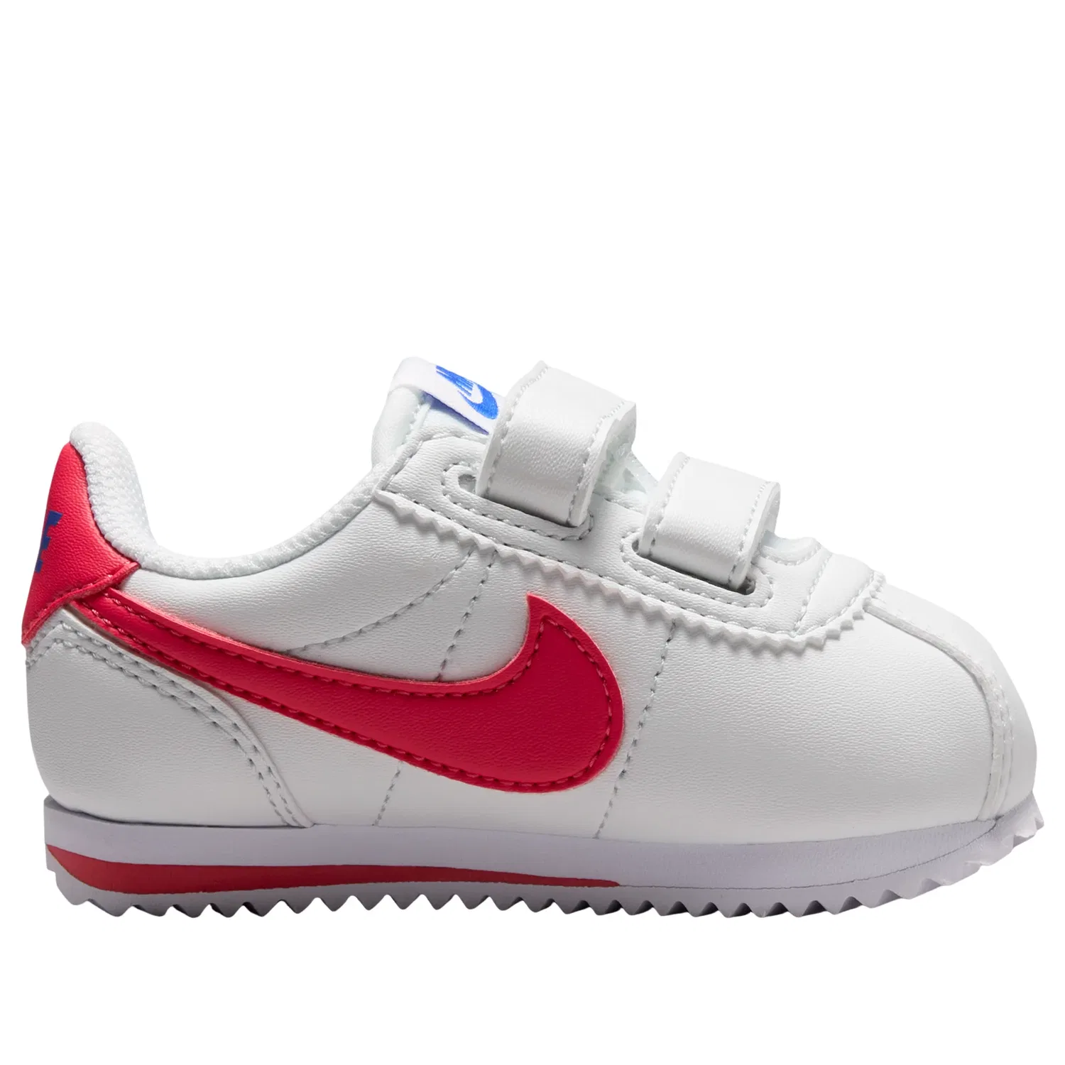Детские кроссовки с синтетическим верхом Cortez 'Off White Racer Blue Tropical Pink' Nike, Off White/Racer Blue/Tropical Pink — фото 2