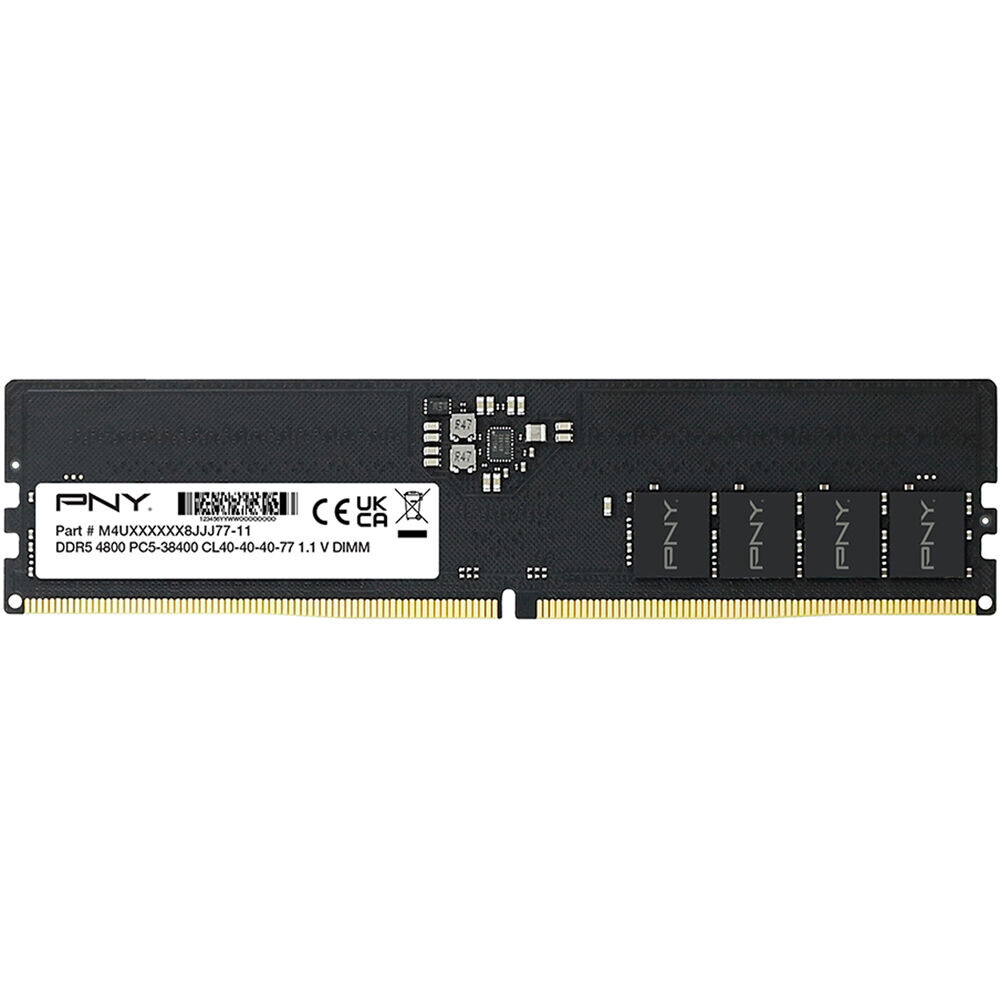 

Модуль памяти PNY Performance 16 Гб, 4800 МГц, DDR5, MD16GSD54800-TB, черный