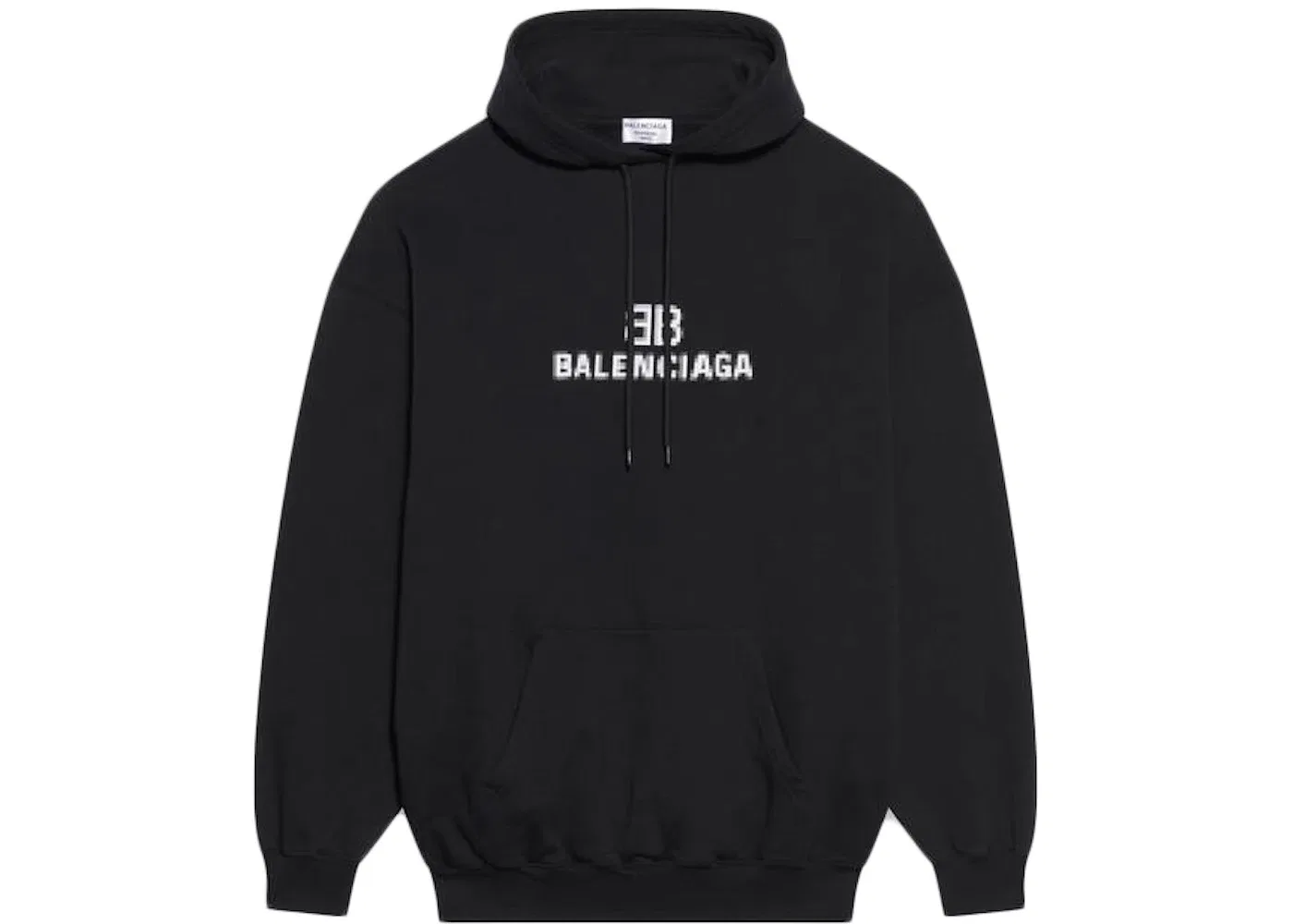 Мужской худи с принтом BB Pixel Medium Fit Balenciaga, Black