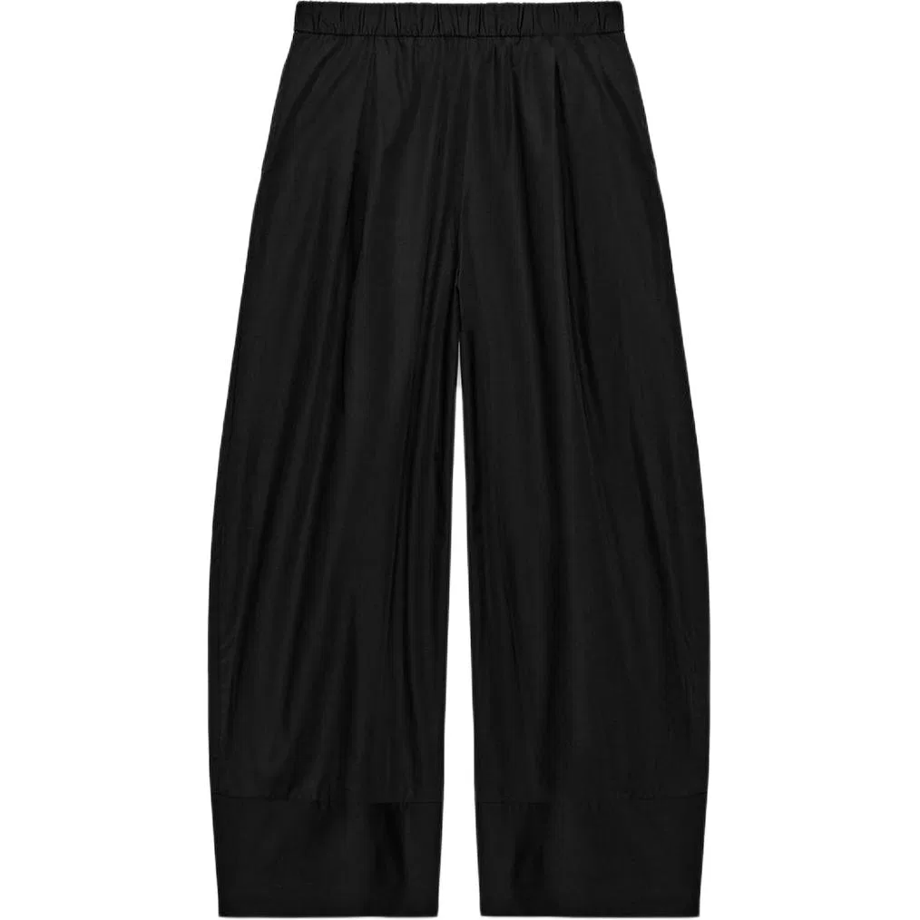 Женские широкие брюки Casual Black ZARA, Черный — фото 3