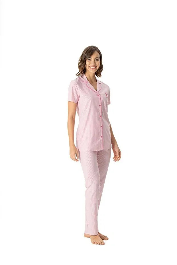 Женская пижама с коротким рукавом У.S. Polo Assn., Pink U.S. Polo Assn.