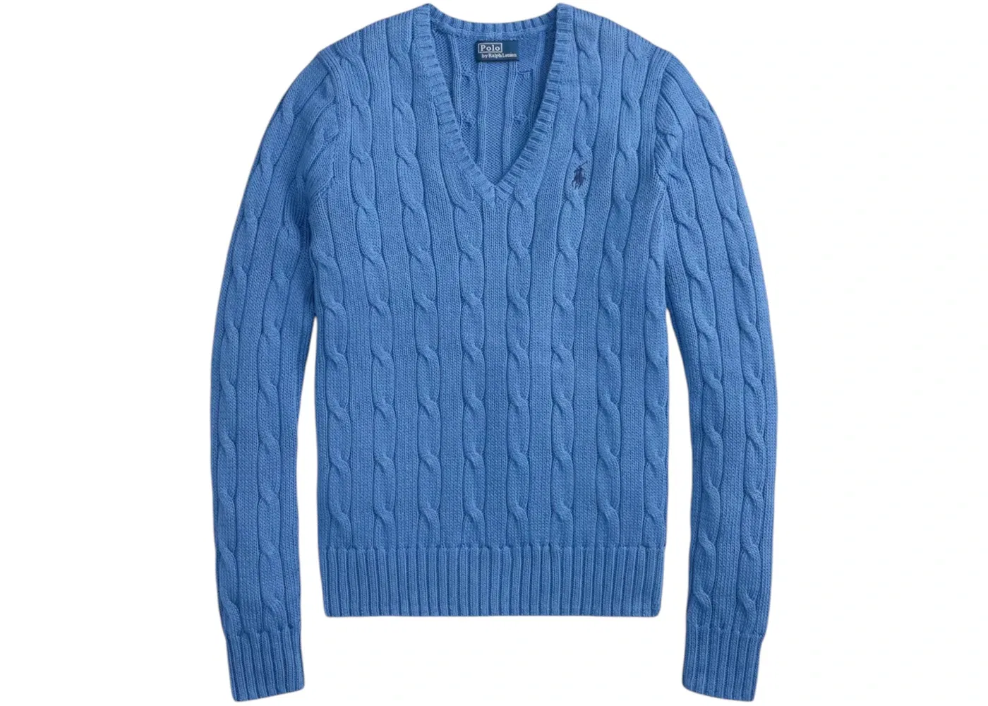 Женский пуловер с длинным рукавом из пима-хлопка Julianna Polo Ralph Lauren, Nimes Blue