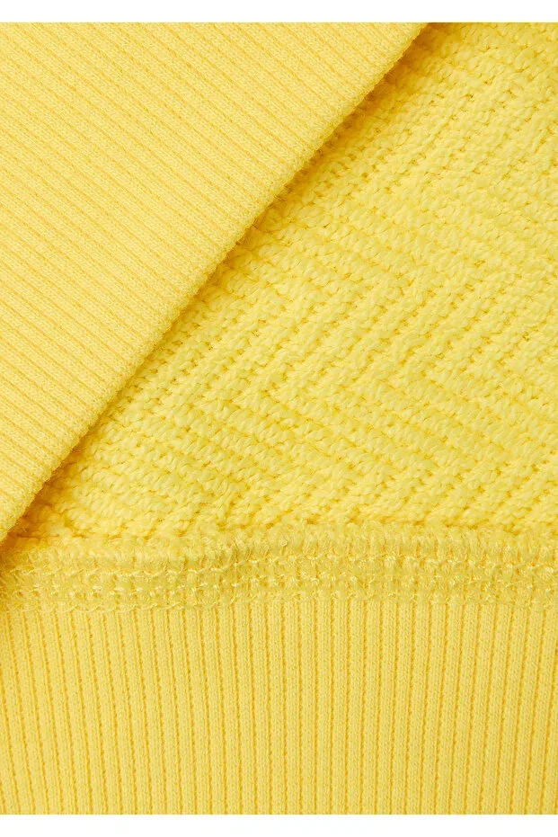 Детские свитшот для мальчиков с цветоблоком United Colors Of Benetton, Yellow — фото 3