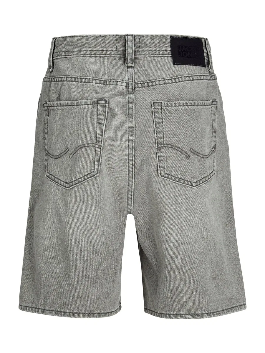 Джинсовые шорты Jack & Jones Junior свободного кроя 'JJITONY' серого цвета — фото 2