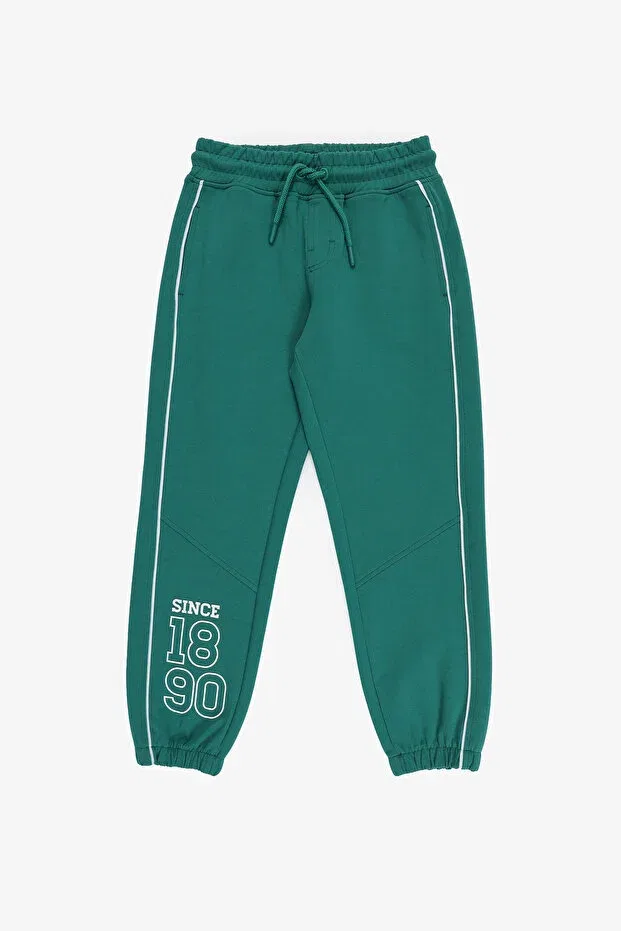Детские спортивные штаны для мальчиков с принтом U.S. Polo Assn., Dark Green — фото 2