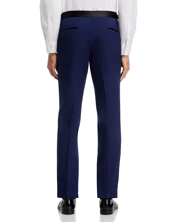 Мужские классические брюки slim fit Genius Boss, Bright Blue — фото 3