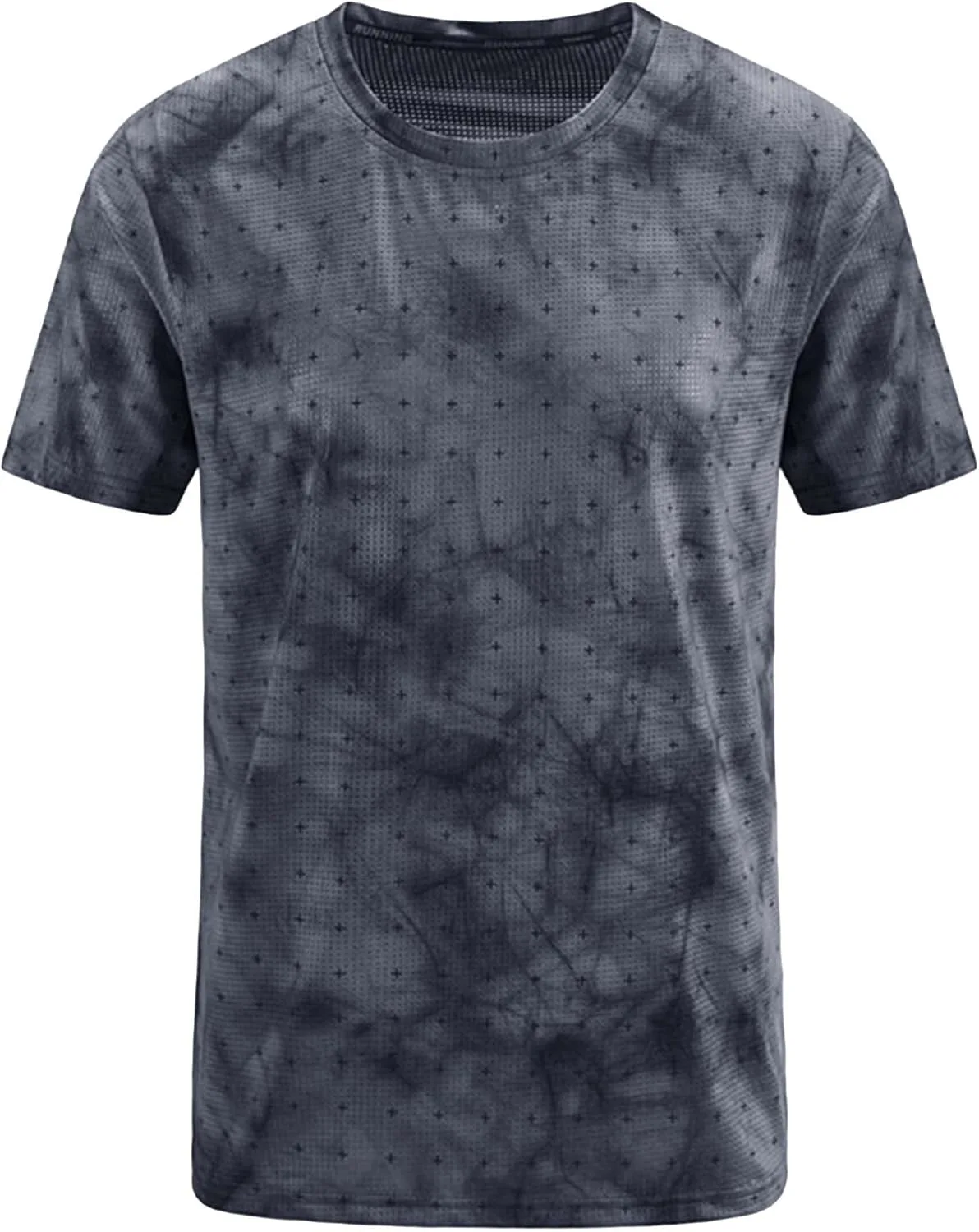 Мужская футболка Dry Fit с коротким рукавом Slim Fit Active Crew Neck для бега и тренировок