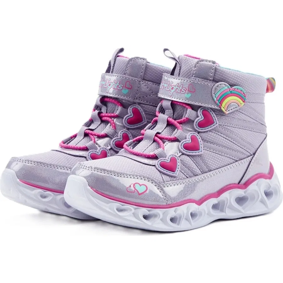 Детские кроссовки со светящимися вставками Heart Lights Sweet Styling Skechers, Фиолетовый — фото 3