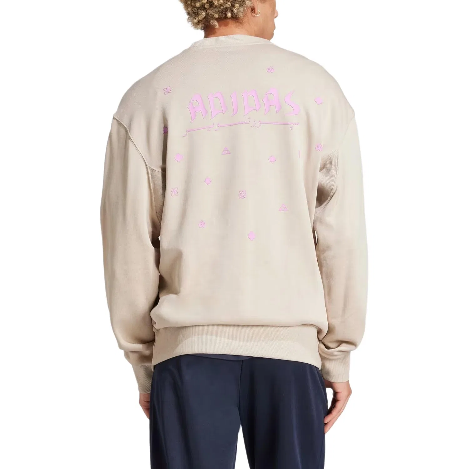 Детская толстовка из футера Sky Wonder Beige Adidas — фото 4