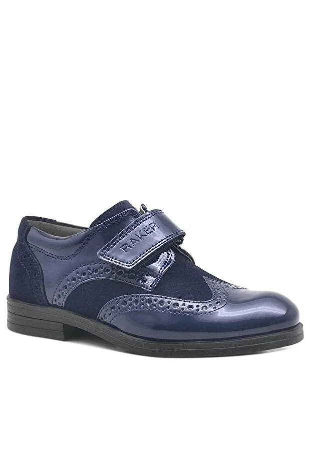Детские туфли для мальчиков из искусственной кожи Titan Rakerplus, Navy Blue — фото 2