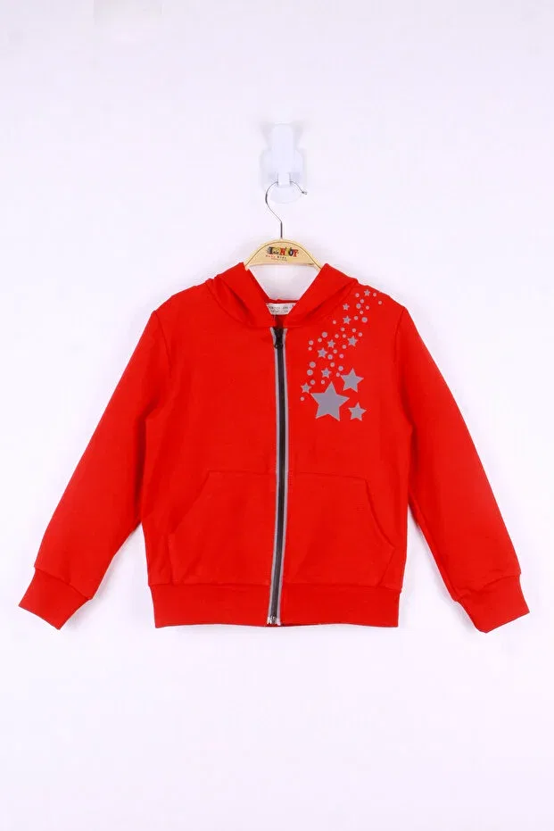 Детский кардиган с принтом Star Printed Toontoy, Red