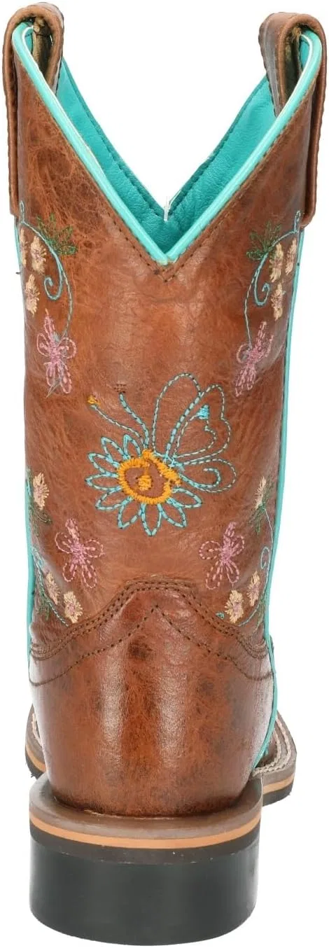 Детские ботинки для девочек Floralie Smoky Mountain Boots, Brown/Turquoise — фото 3