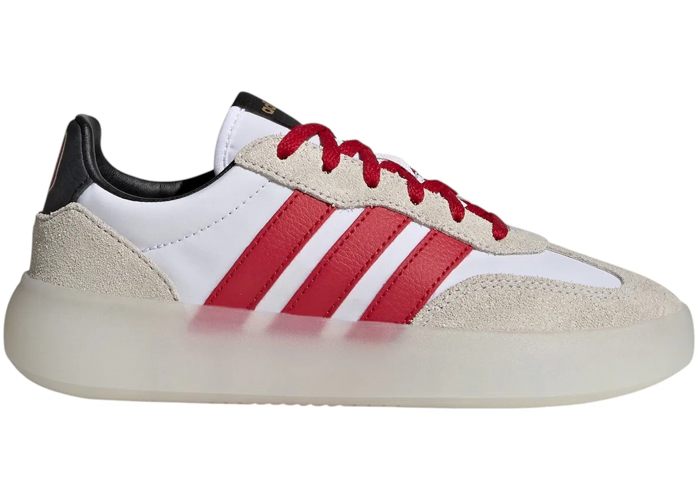 Детские кроссовки Lifestyle с принтом Adidas Barreda Decode, Cloud White/Team Power Red 2/Core Black