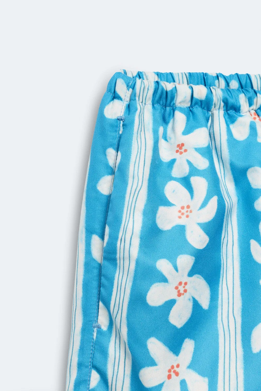 Плавки Bermuda с цветочным принтом, размер 2-14 лет / Лимитированная серия ZARA, Light Blue — фото 3