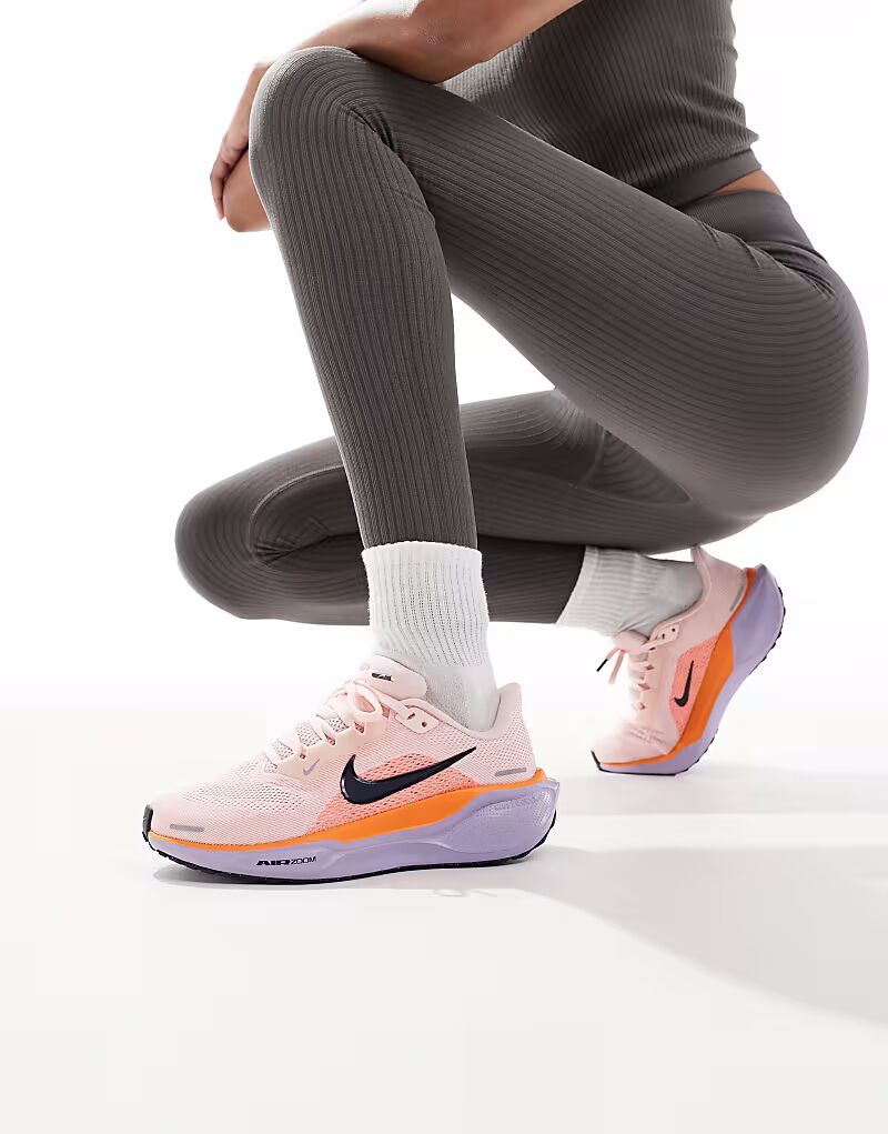 Кроссовки Nike Running Air Zoom Pegasus 41 розового и оранжевого цветов