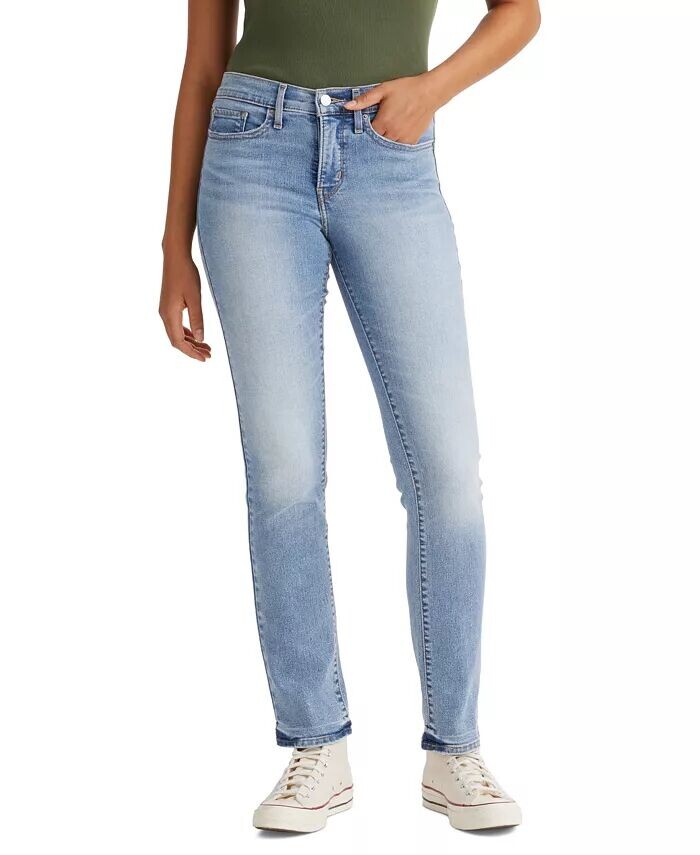 

314 Shaping Утягивающие прямые джинсы со средней посадкой Levi's, синий
