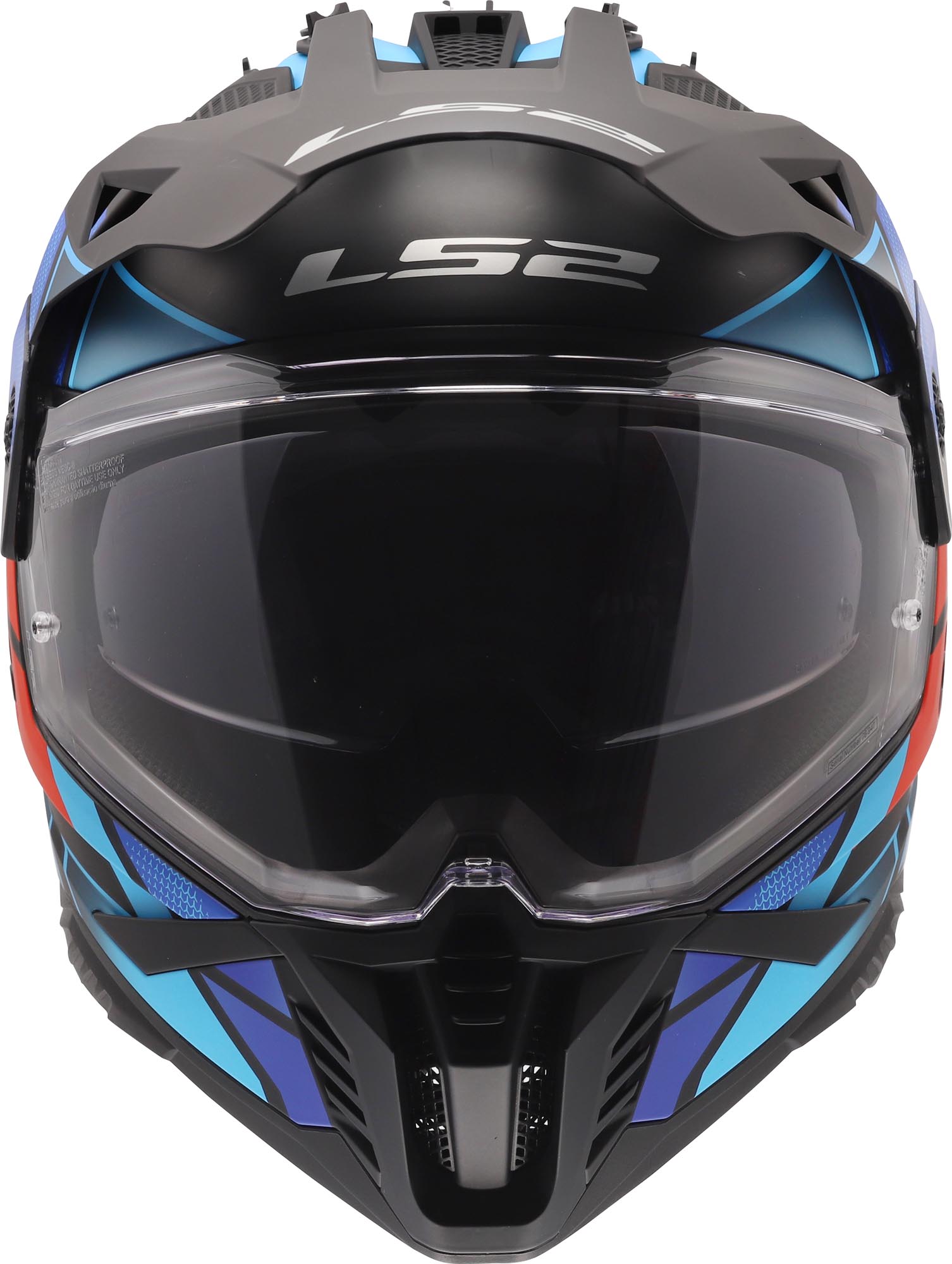 Шлем LS2 mx702 pioneer ii block enduro, Black/Red/Blue выгодно купить ...