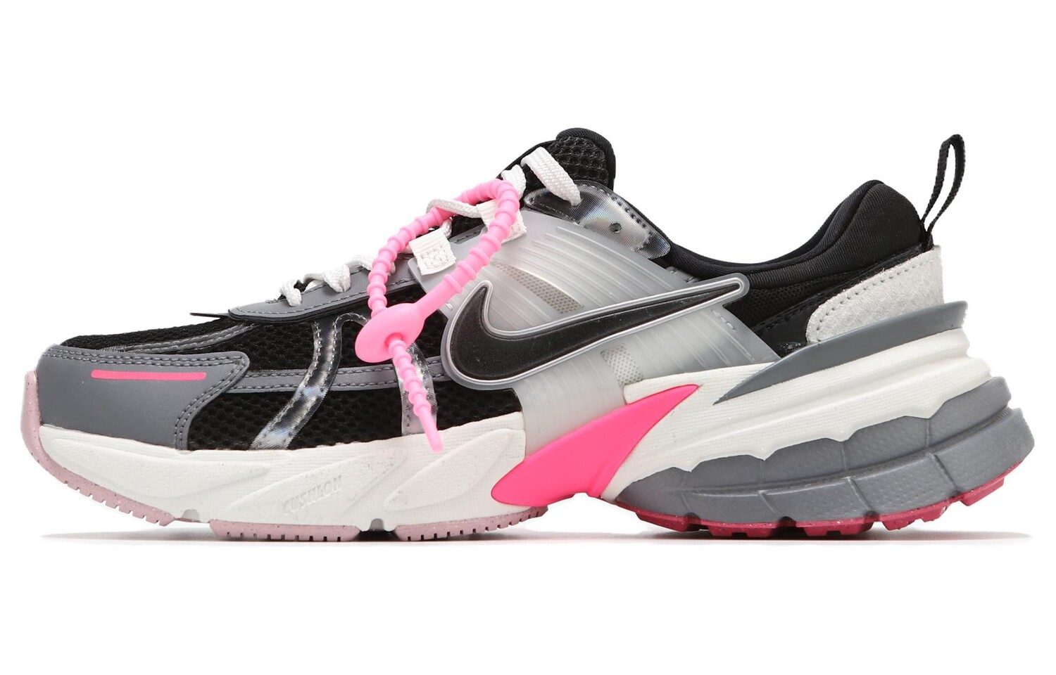 

Кроссовки для бега V2K Run женские с низким верхом, черные/розовые Nike