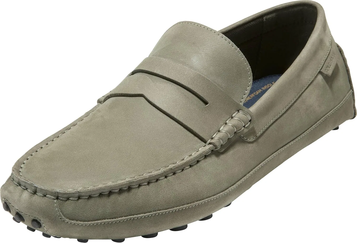 Лоферы мужские из нубука Cole Haan, Dusty Olive Nubuck/Gum