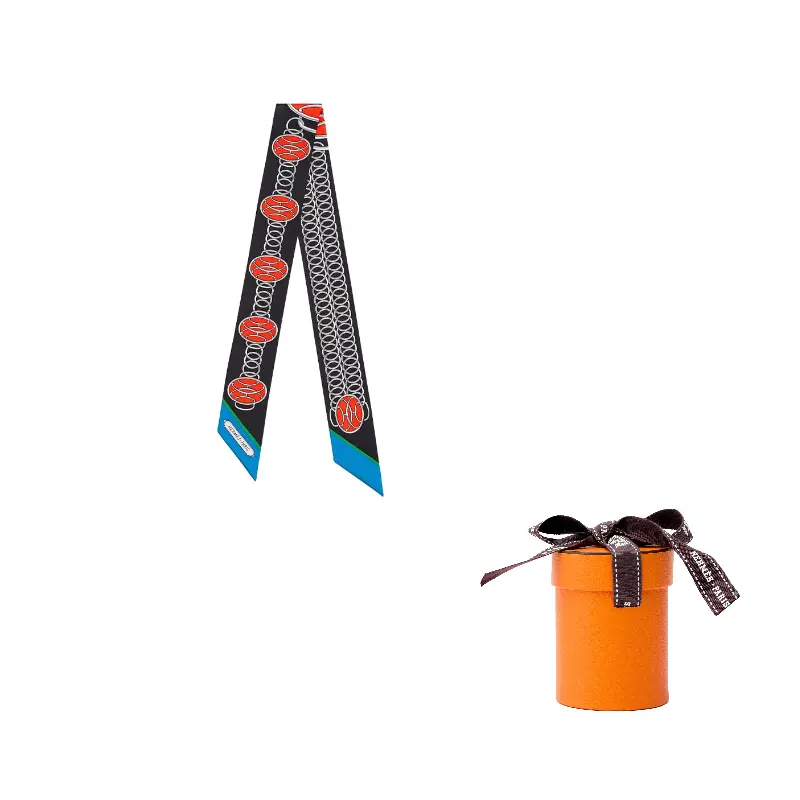 

Небольшие шелковые шарфы, унисекс, разноцветный Hermes, мультиколор