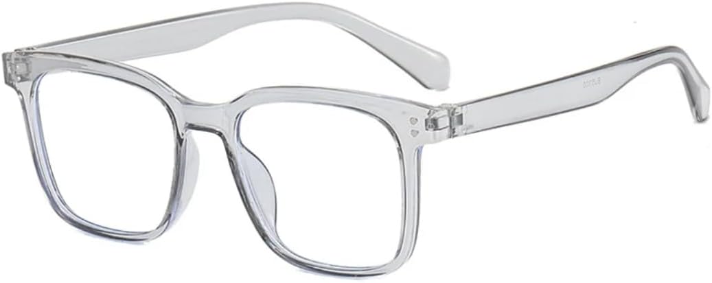 

Солнцезащитные очки с защитой UV400 | Большая оправа с заклепками и цветными линзами | Для женщин и мужчин | Для занятий спортом на открытом воздухе и вождения DSVIGF, Gray Clear