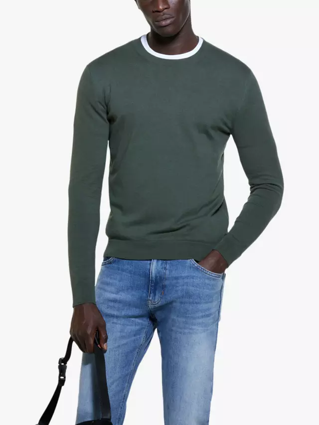 

Джемпер SISLEY Slim Fit, зеленый